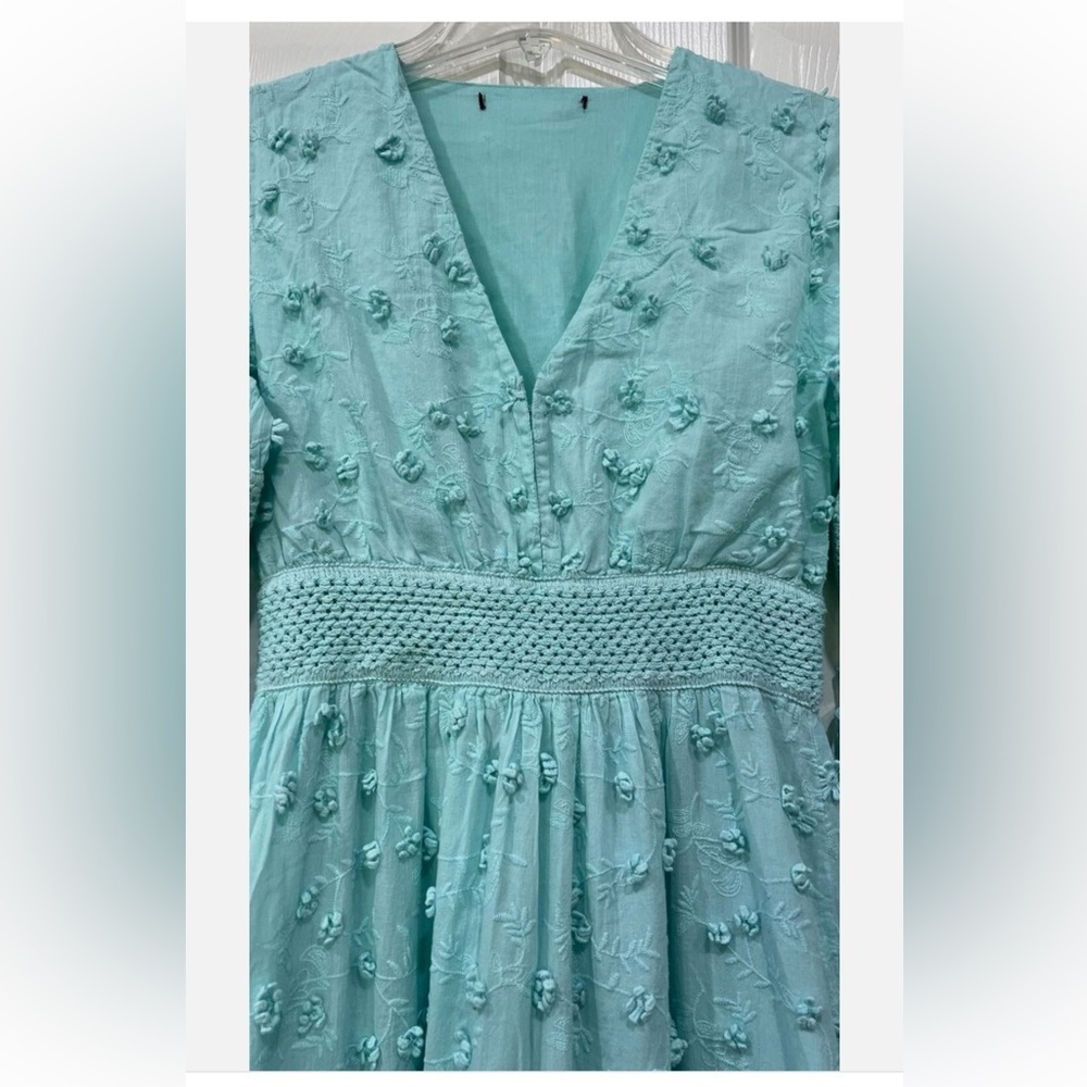 BOSTON PROPER MIXED MEDIA LACE DRESS NET Sz S - Picture 6 of 11